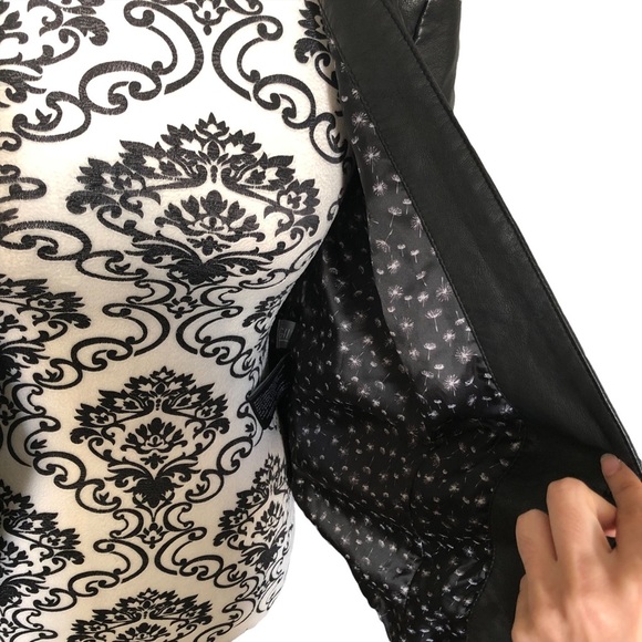 BLACK RIVET Faux-Leather Blazer Jacket - Picture 8 of 15